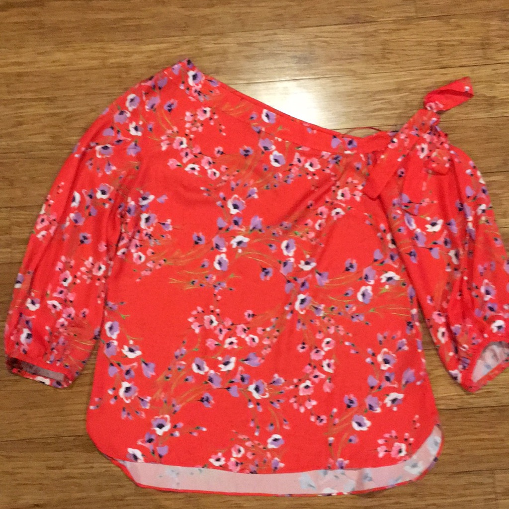 One Shoulder Blouse Banana Republic